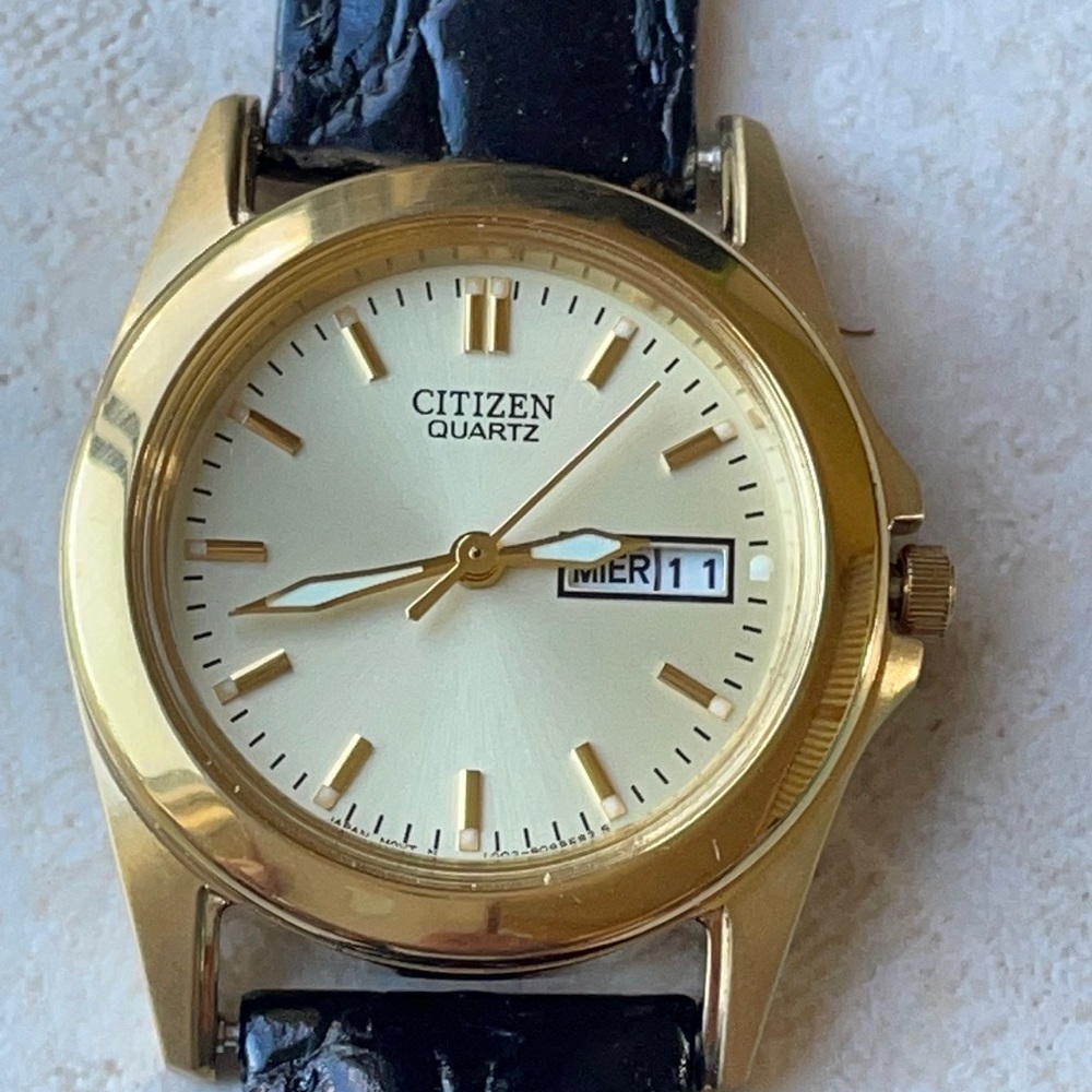 New Citizen lady battery leather band